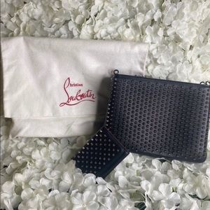 Christian Louboutin Lg Spiked Shoulder Bag